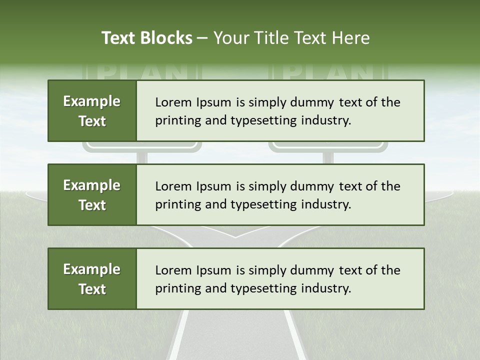 Pathway Change Business Plan PowerPoint Template