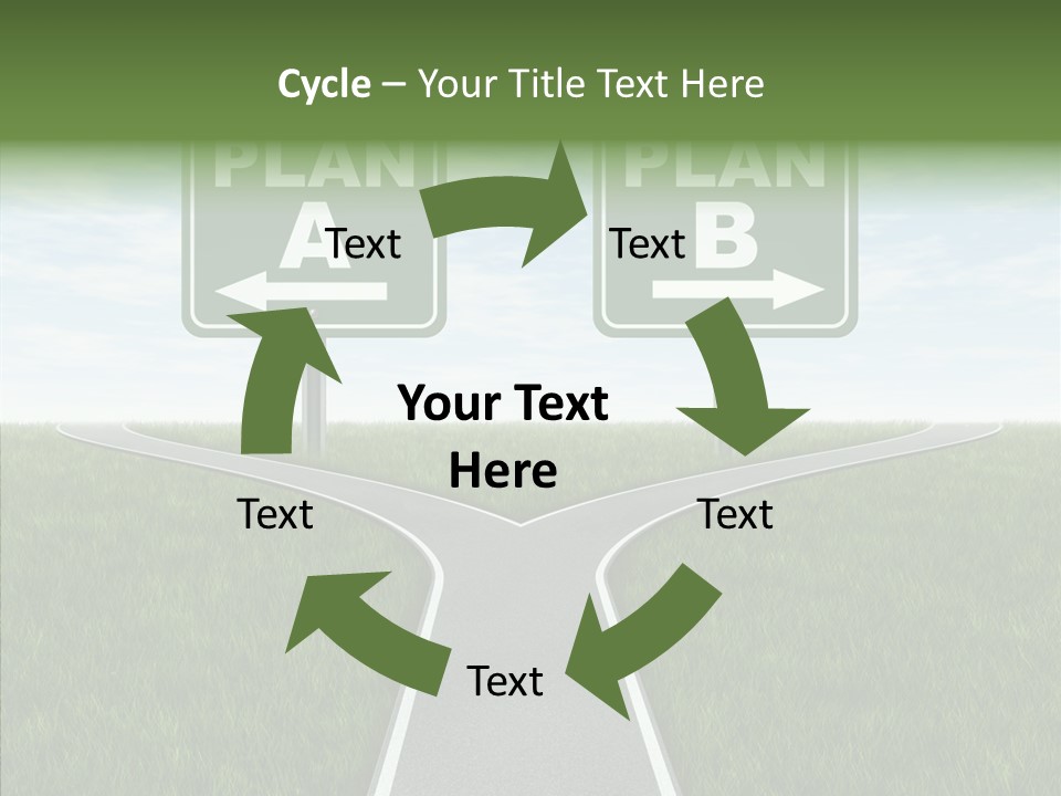 Pathway Change Business Plan PowerPoint Template