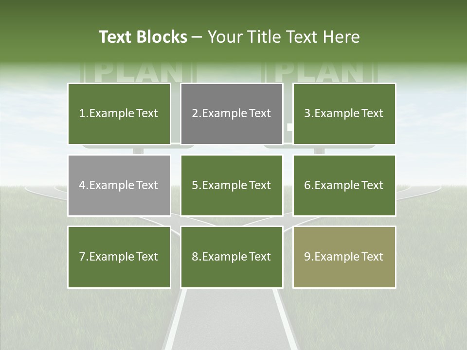 Pathway Change Business Plan PowerPoint Template