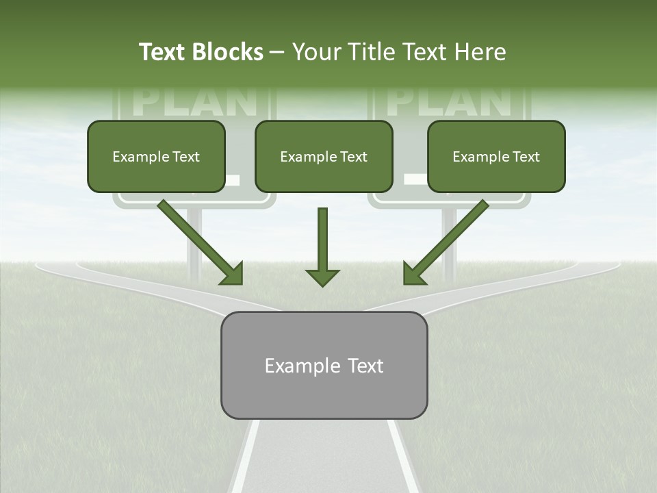 Pathway Change Business Plan PowerPoint Template