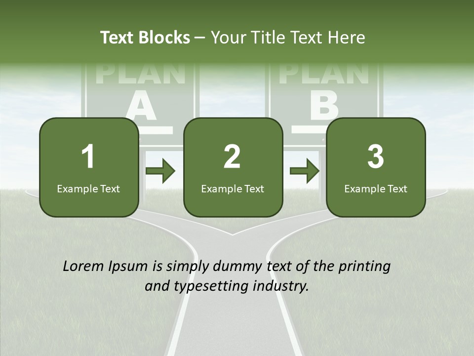 Pathway Change Business Plan PowerPoint Template