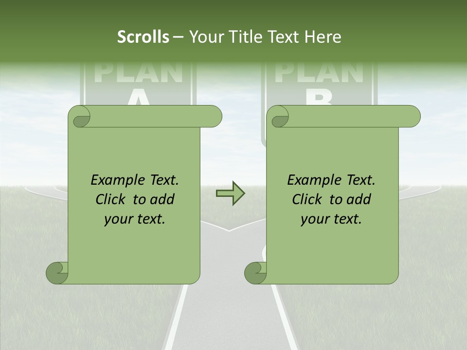 Pathway Change Business Plan PowerPoint Template