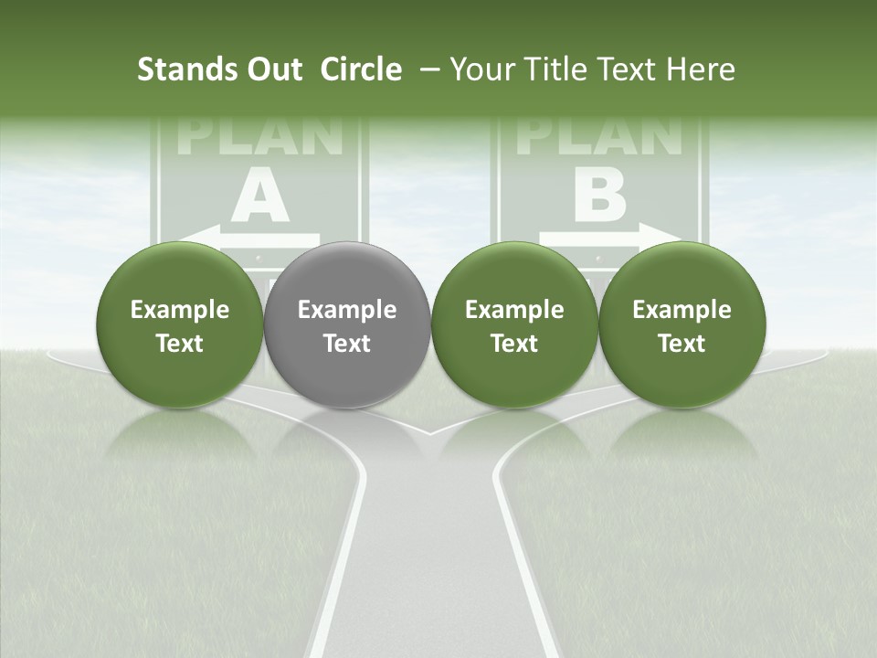 Pathway Change Business Plan PowerPoint Template