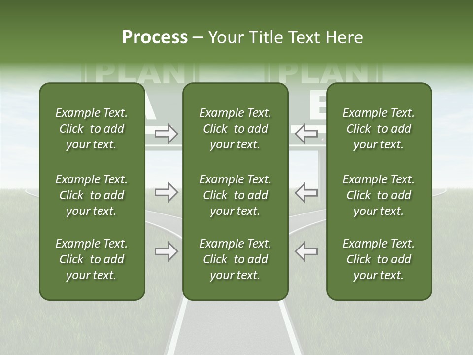 Pathway Change Business Plan PowerPoint Template