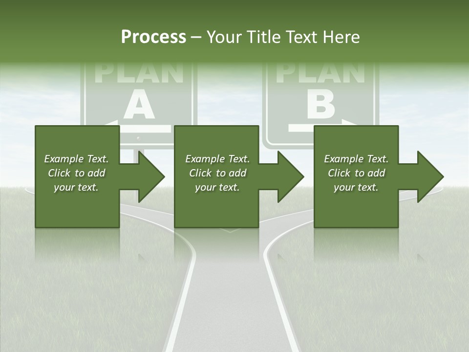 Pathway Change Business Plan PowerPoint Template