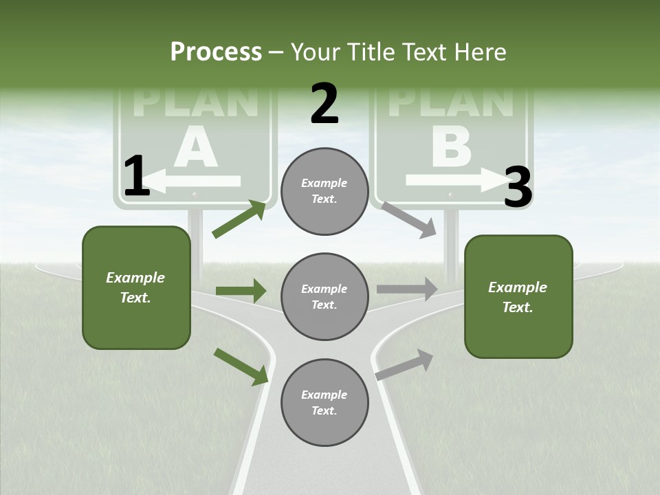 Pathway Change Business Plan PowerPoint Template