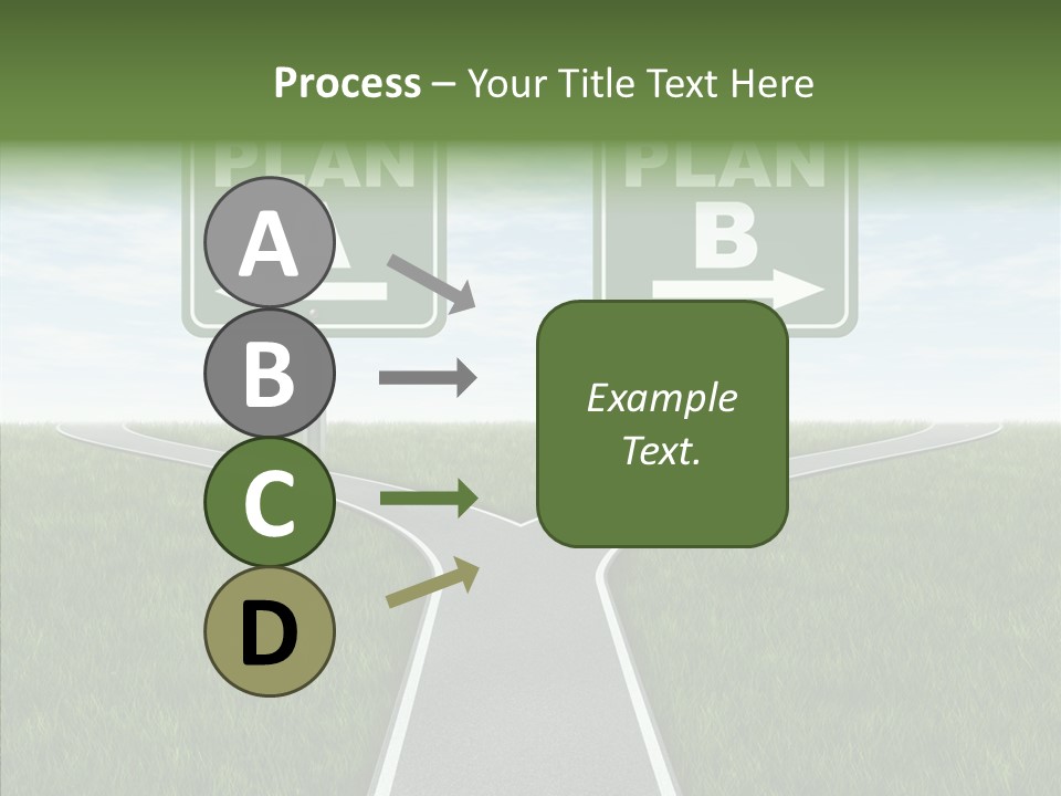 Pathway Change Business Plan PowerPoint Template