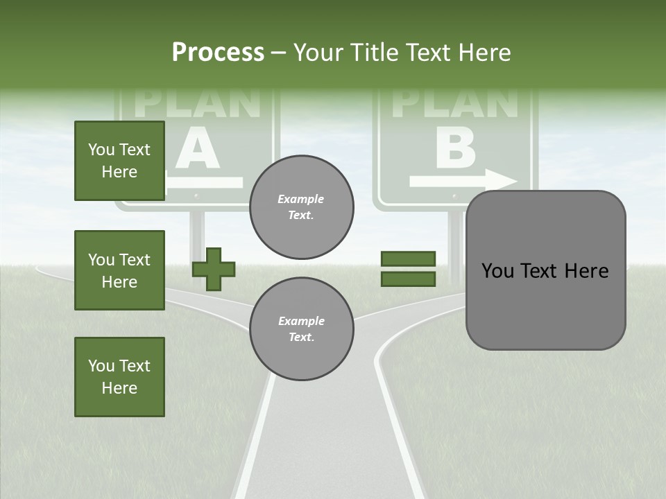 Pathway Change Business Plan PowerPoint Template