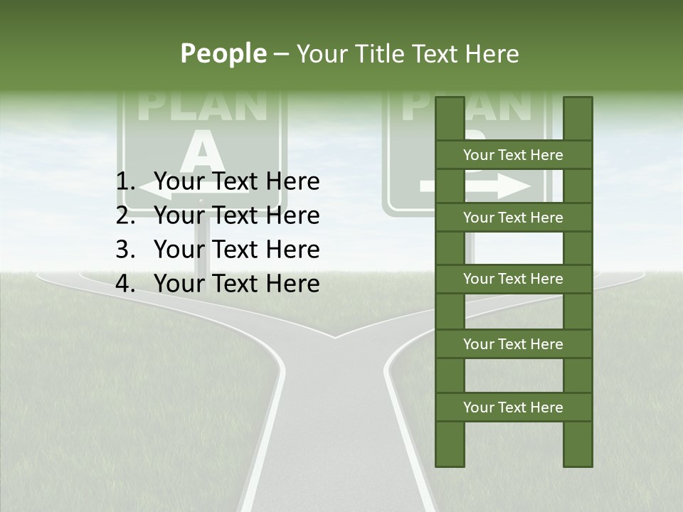 Pathway Change Business Plan PowerPoint Template