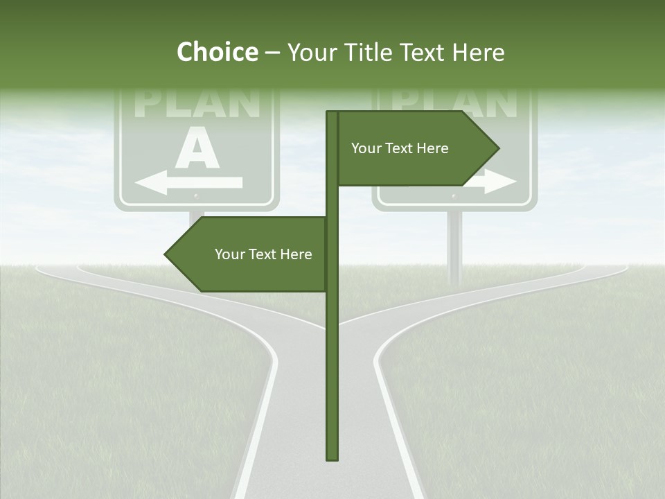 Pathway Change Business Plan PowerPoint Template