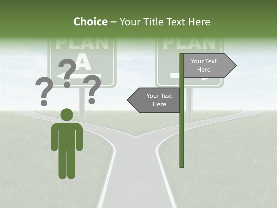 Pathway Change Business Plan PowerPoint Template