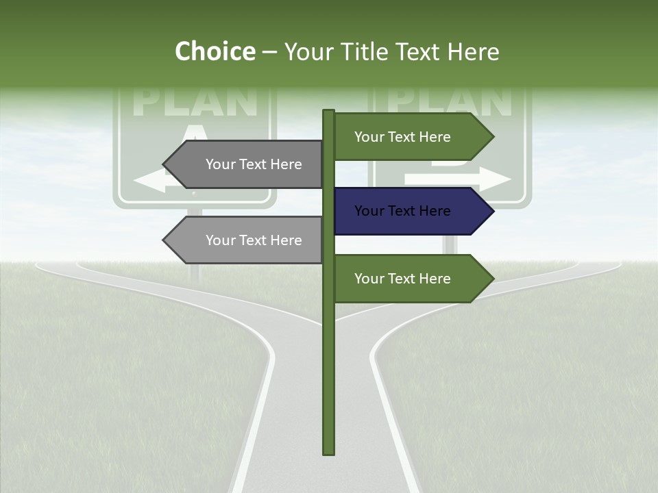 Pathway Change Business Plan PowerPoint Template