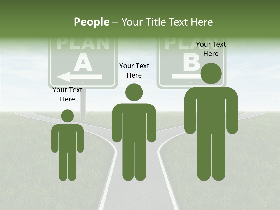 Pathway Change Business Plan PowerPoint Template