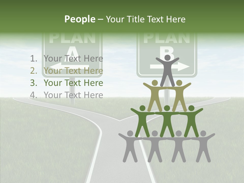 Pathway Change Business Plan PowerPoint Template