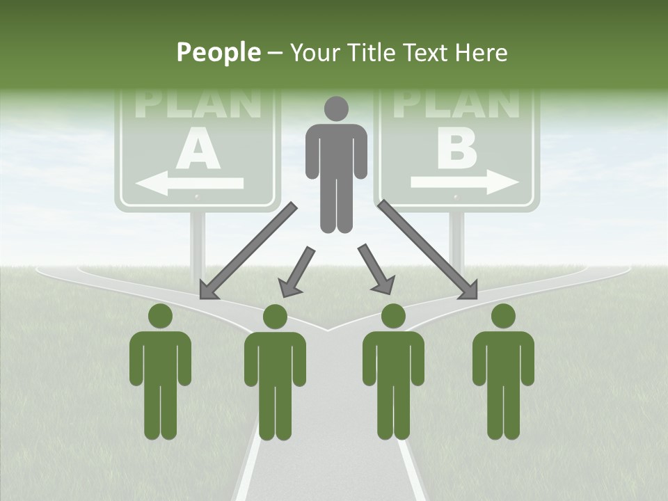 Pathway Change Business Plan PowerPoint Template