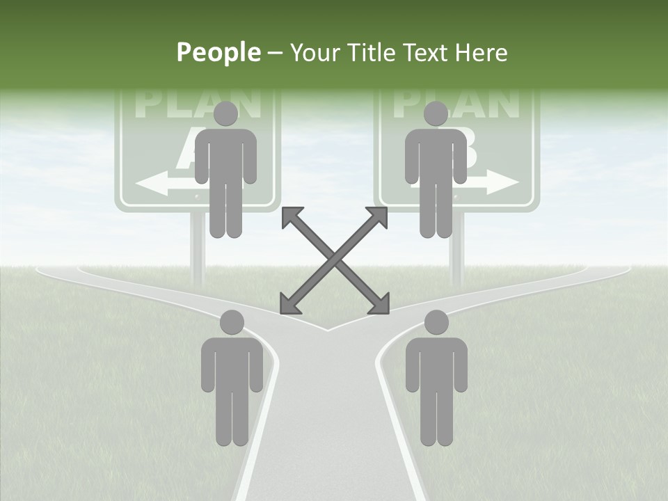 Pathway Change Business Plan PowerPoint Template