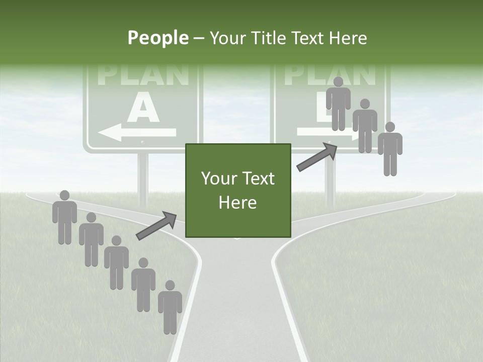 Pathway Change Business Plan PowerPoint Template