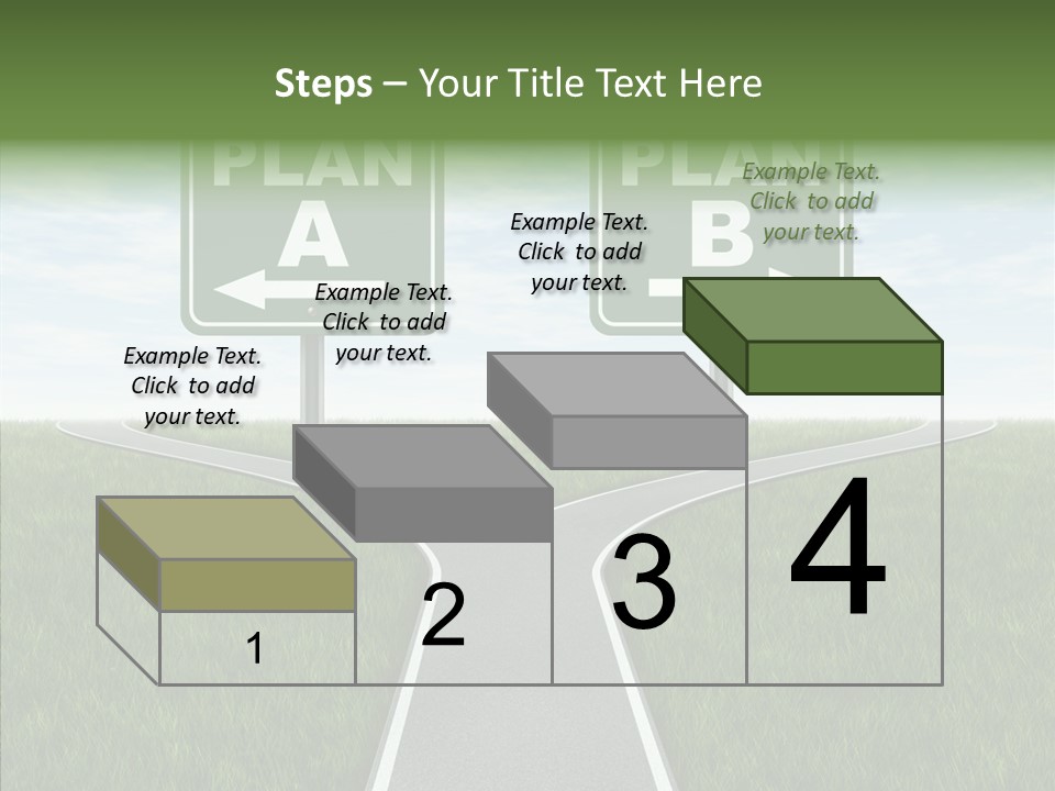 Pathway Change Business Plan PowerPoint Template
