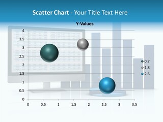 Connect Blue Graph PowerPoint Template