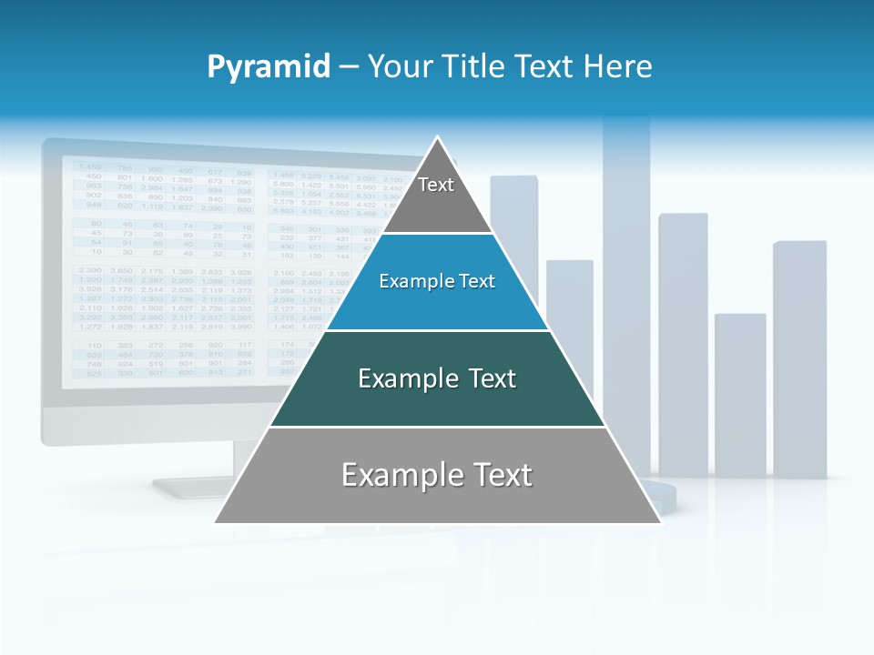 Connect Blue Graph PowerPoint Template