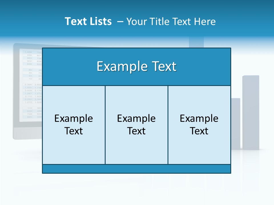 Connect Blue Graph PowerPoint Template