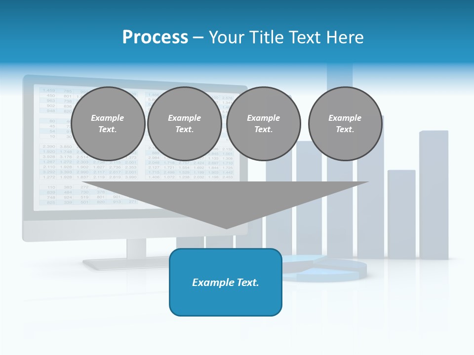 Connect Blue Graph PowerPoint Template