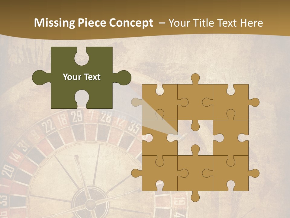 Grungy Lucky Scratches PowerPoint Template