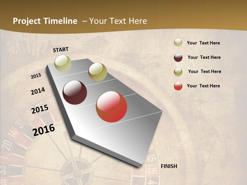 Grungy Lucky Scratches PowerPoint Template