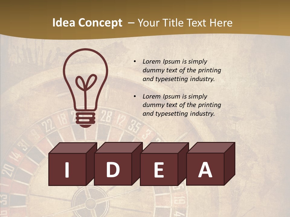 Grungy Lucky Scratches PowerPoint Template