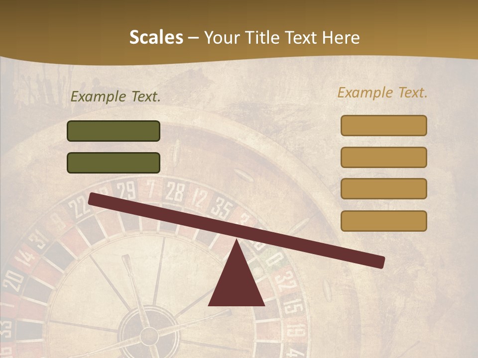 Grungy Lucky Scratches PowerPoint Template