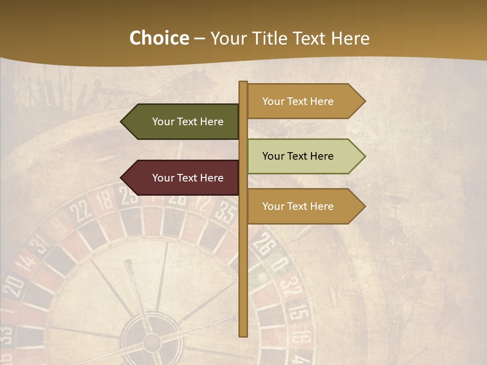 Grungy Lucky Scratches PowerPoint Template