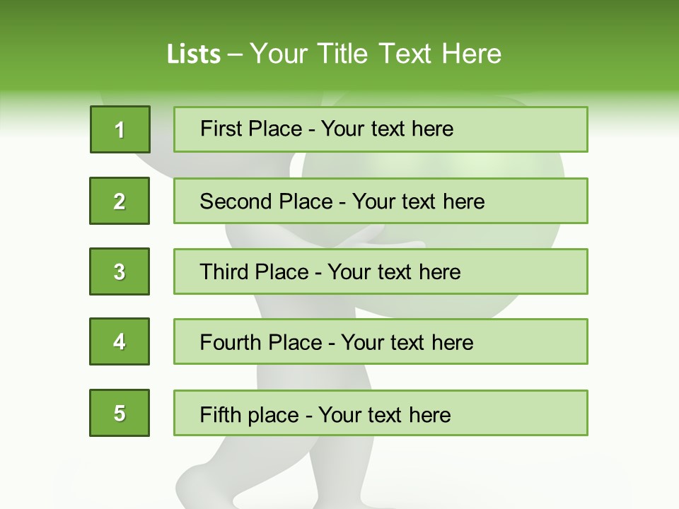 Healthy Abstract Guy PowerPoint Template