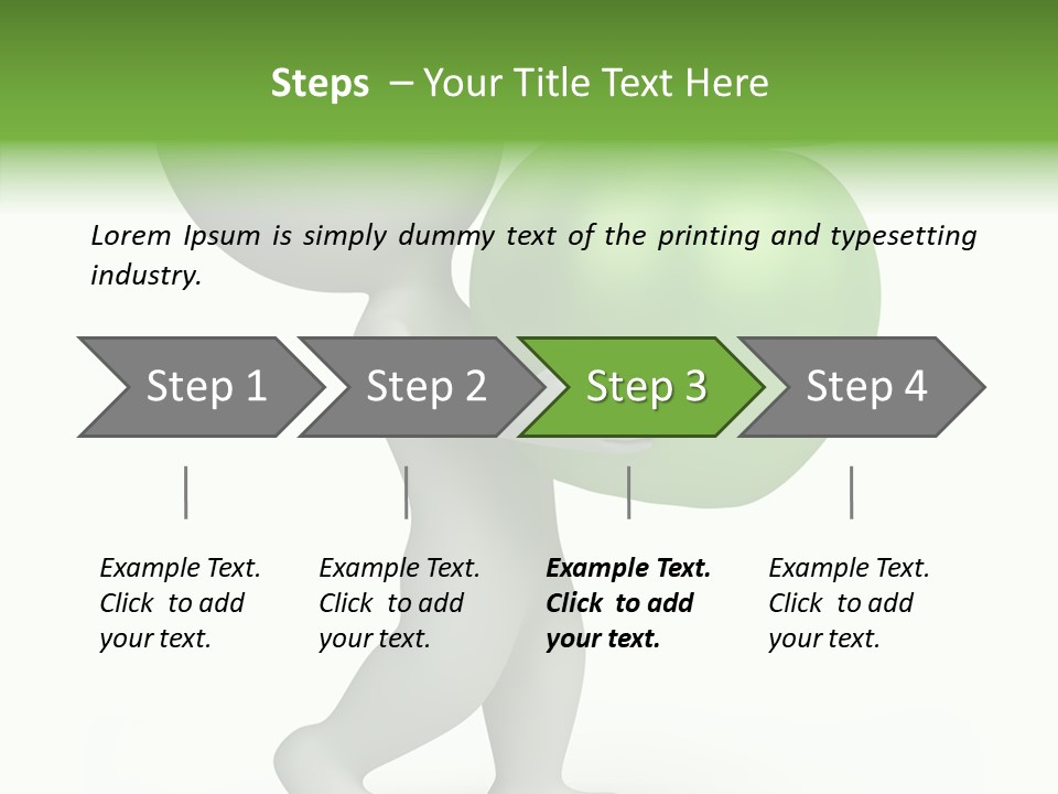Healthy Abstract Guy PowerPoint Template