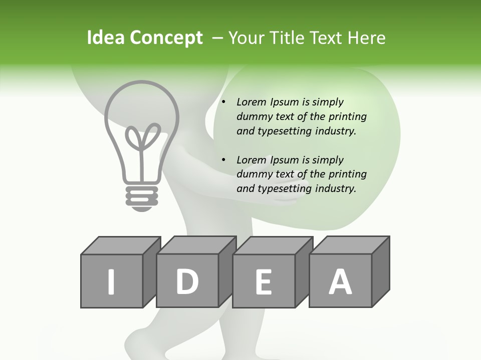 Healthy Abstract Guy PowerPoint Template