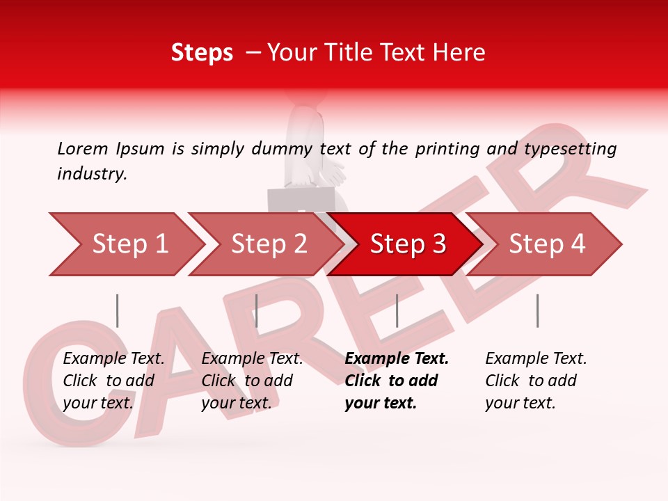 Stair Run Corporation PowerPoint Template