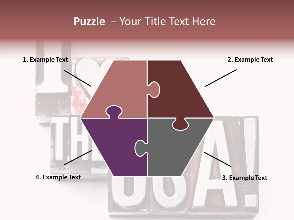 States Alphabet Heart PowerPoint Template