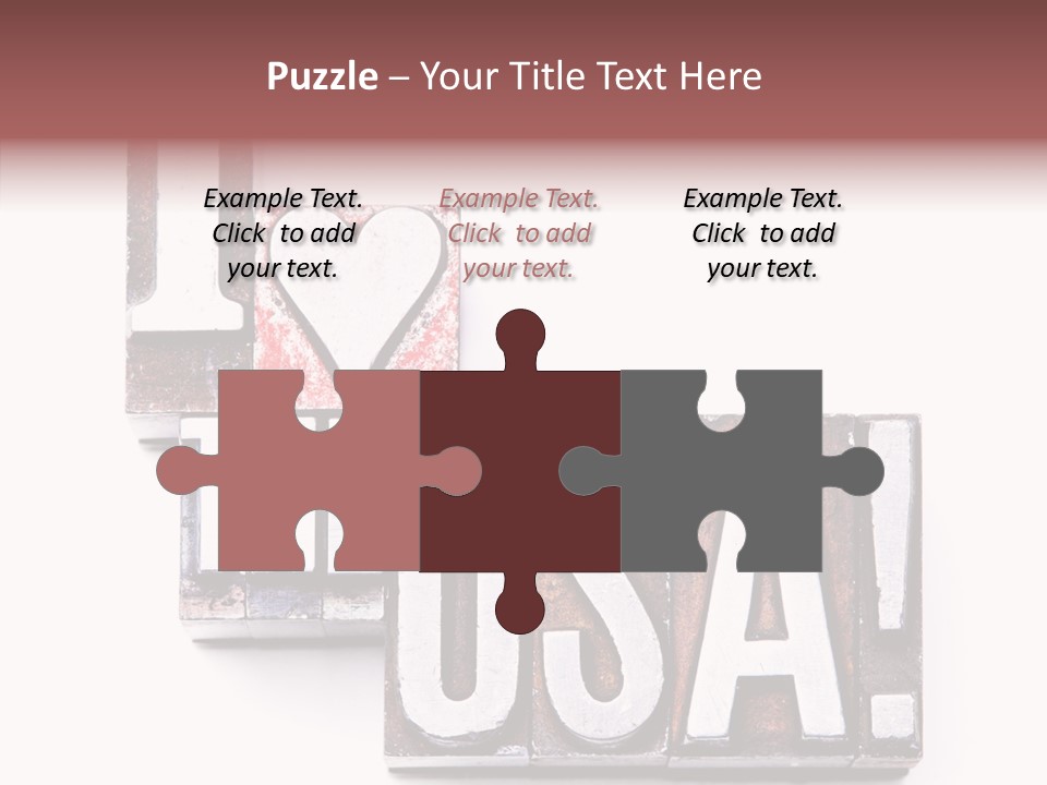 States Alphabet Heart PowerPoint Template