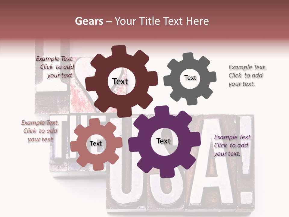 States Alphabet Heart PowerPoint Template