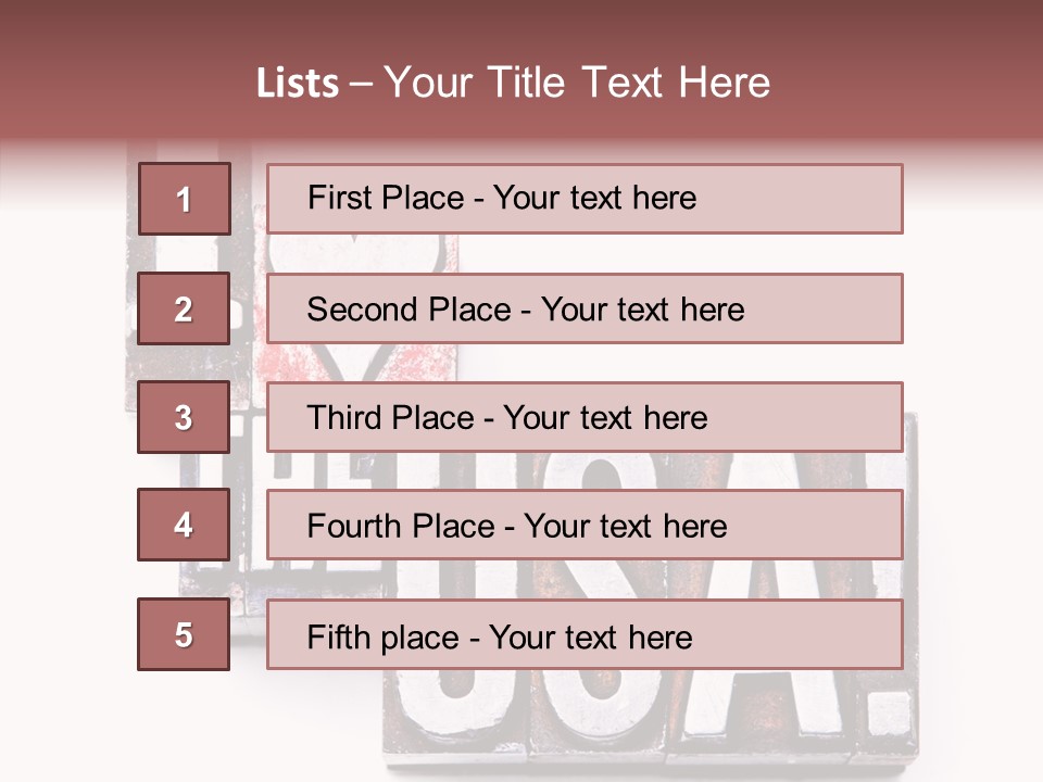 States Alphabet Heart PowerPoint Template