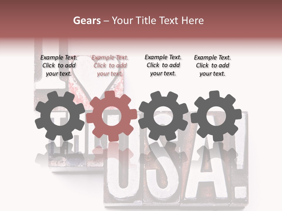 States Alphabet Heart PowerPoint Template