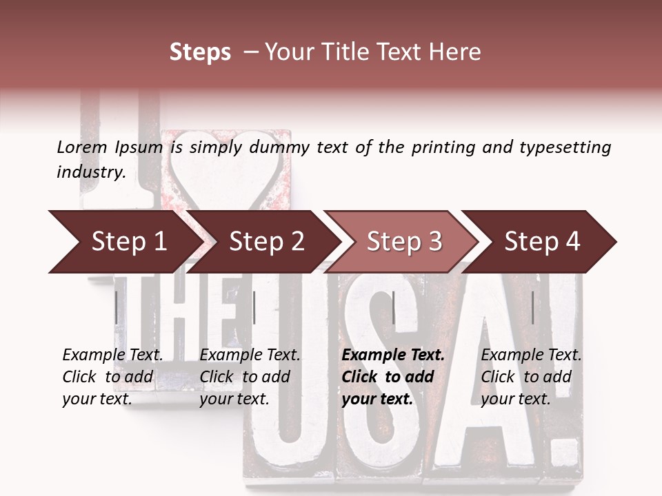 States Alphabet Heart PowerPoint Template