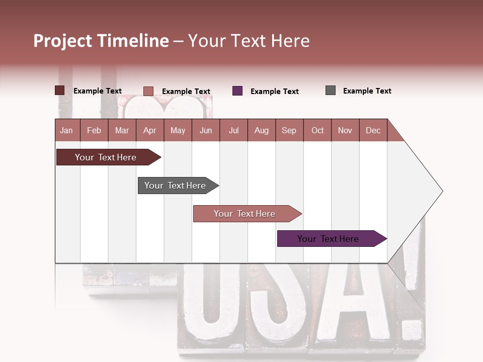 States Alphabet Heart PowerPoint Template