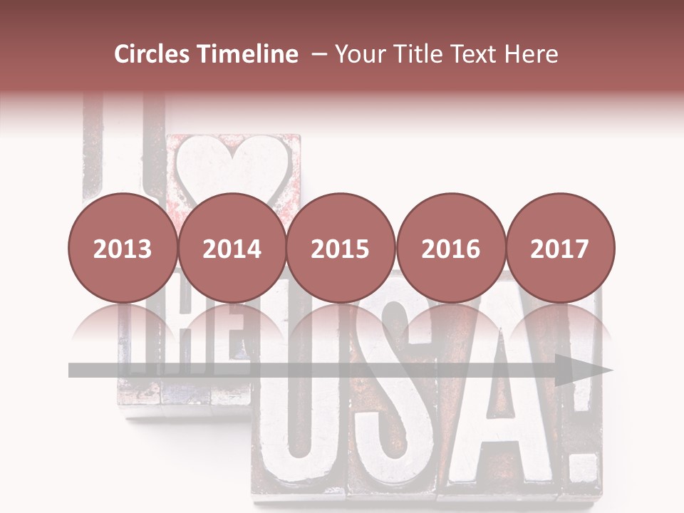 States Alphabet Heart PowerPoint Template