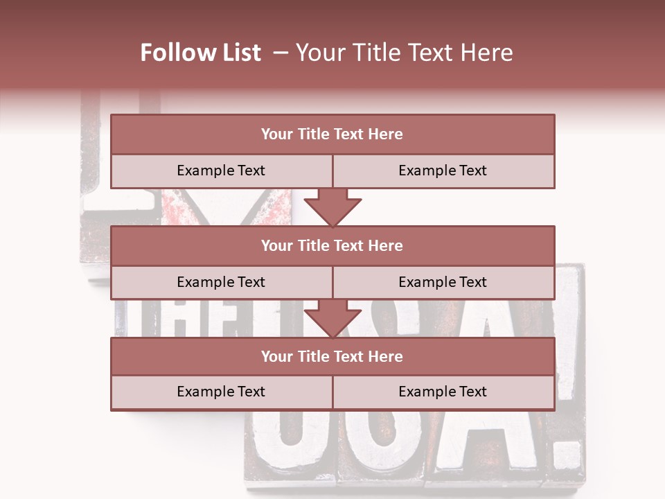 States Alphabet Heart PowerPoint Template
