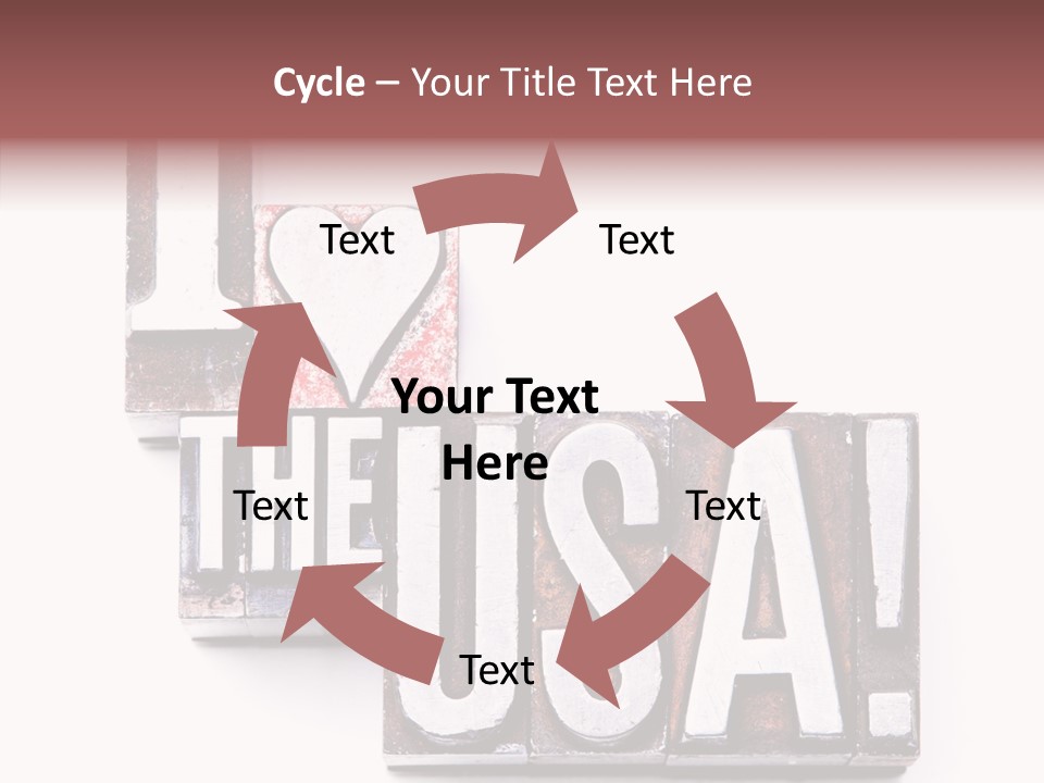 States Alphabet Heart PowerPoint Template