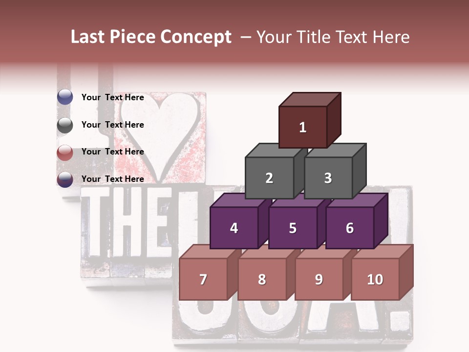 States Alphabet Heart PowerPoint Template