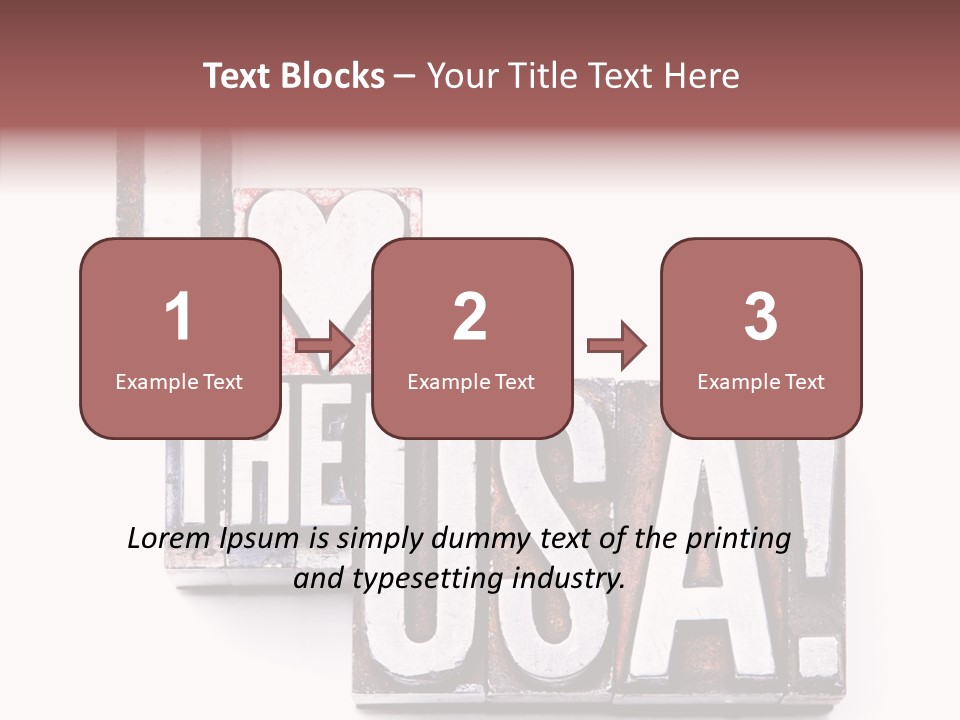 States Alphabet Heart PowerPoint Template