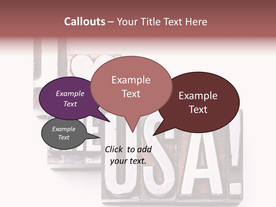 States Alphabet Heart PowerPoint Template