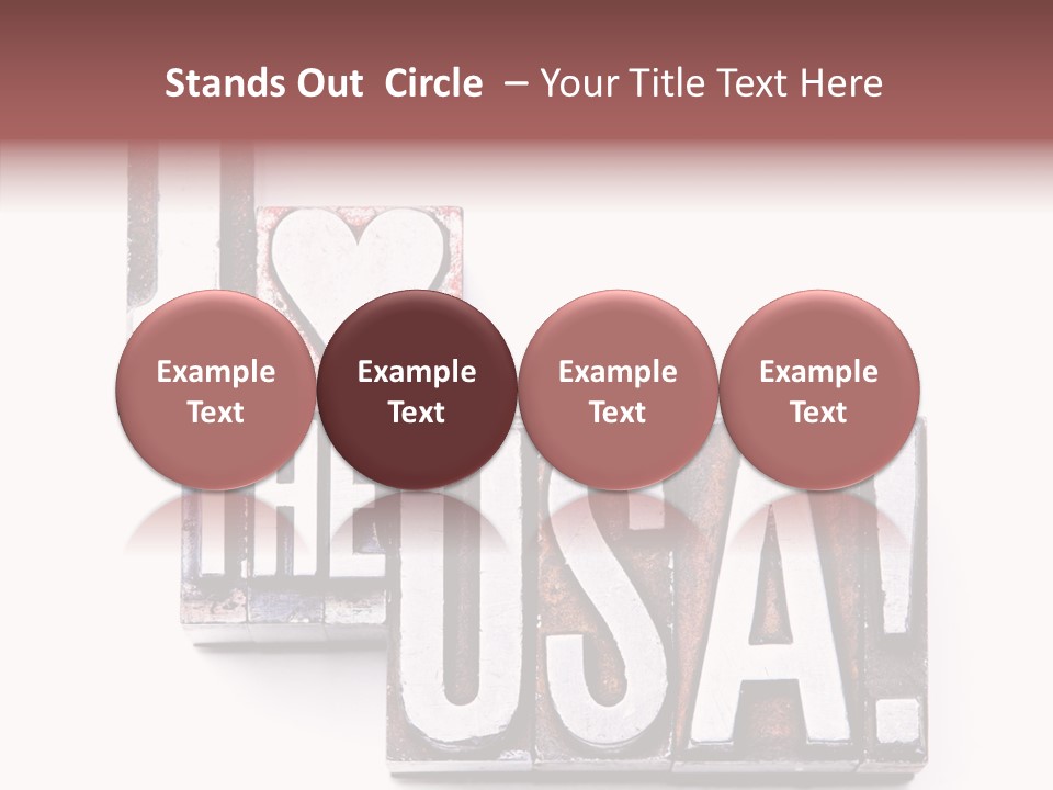 States Alphabet Heart PowerPoint Template