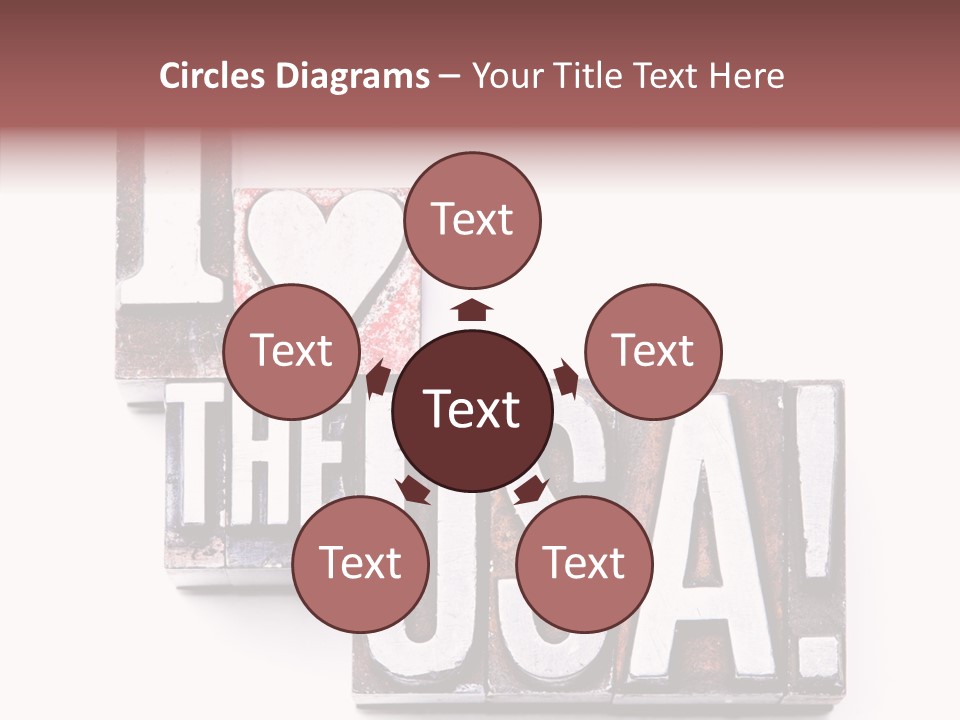 States Alphabet Heart PowerPoint Template